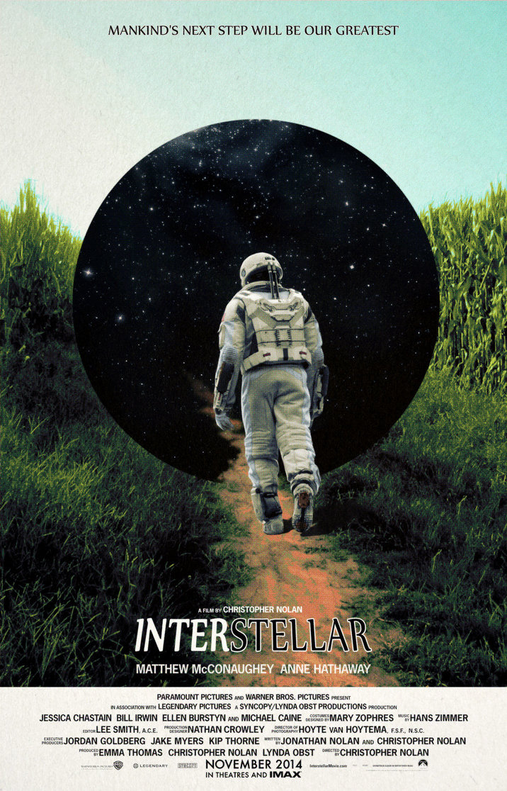 Interstellar Movie POSTER 11 x 17 Matthew McConaughey D Anne Hathaway 